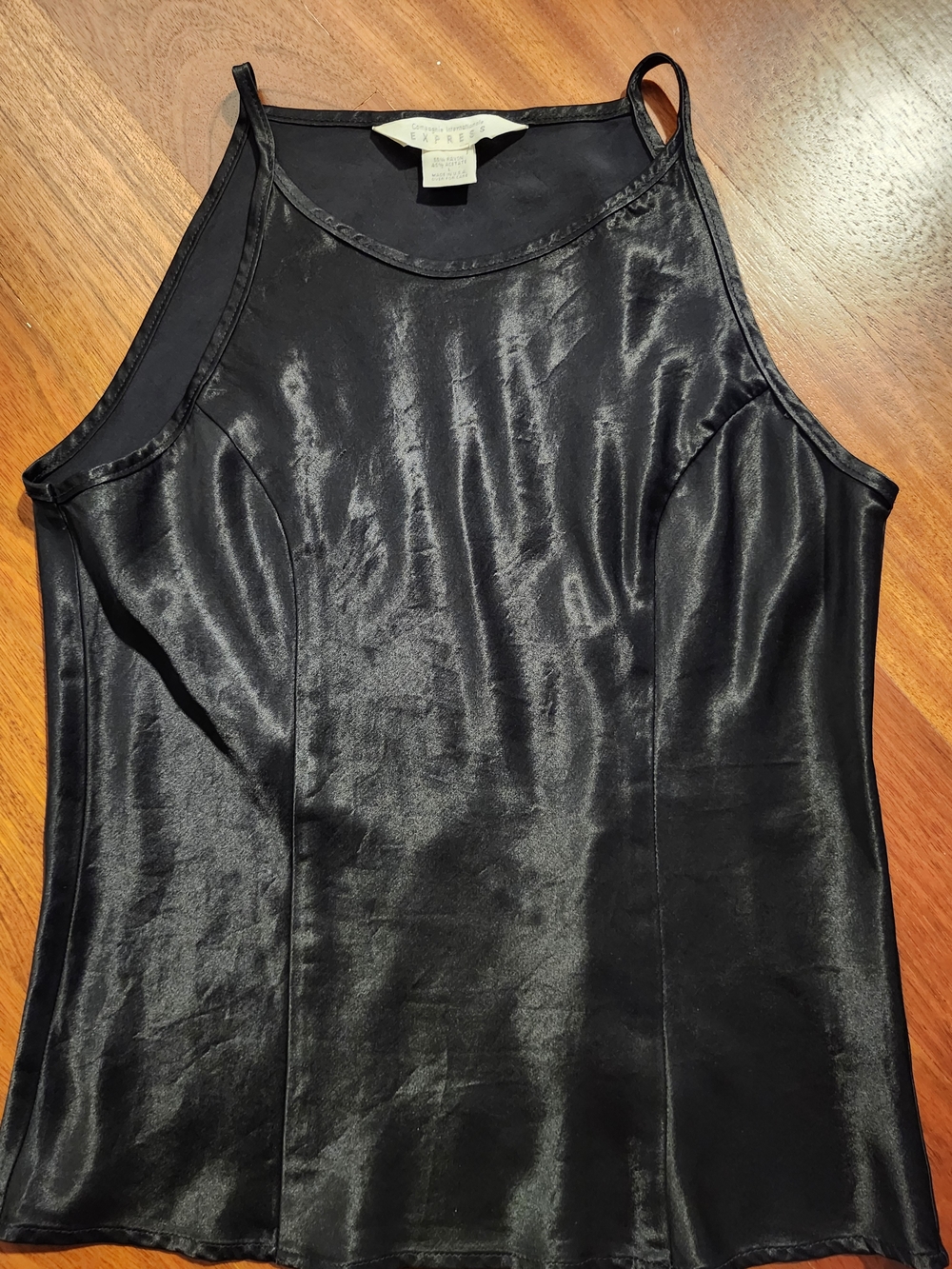 Express Black Satin Camisole